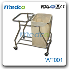 Chariot de nettoyage en lin sale en acier inoxydable WT001